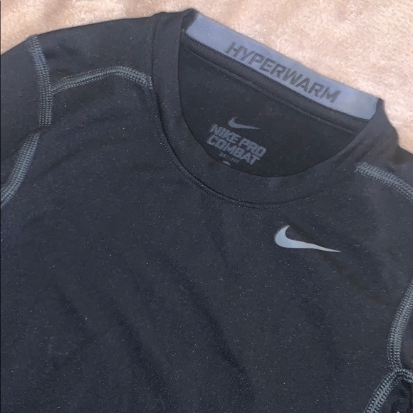 Tops | Nike Black Thermo Shirt | Poshmark